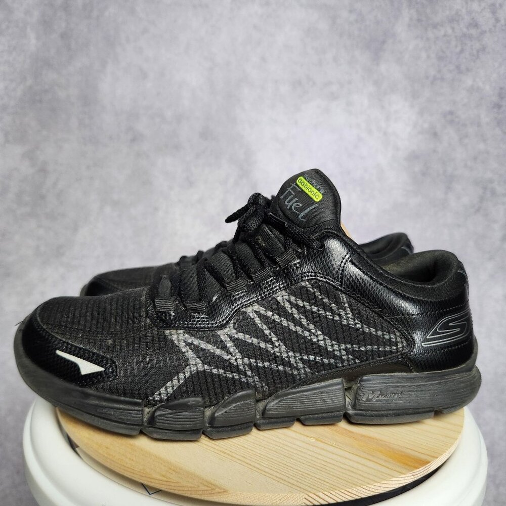 Rare Skechers GoBionic Fuel Shoes Mens‎ Size 8.5 Black Athletic Running Minimal